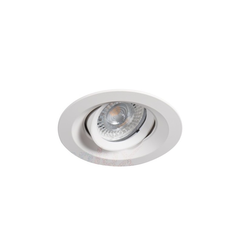 75mm Hole Swivel Ferrule for GU10 or MR16 Led Spotlight - COLIE White Round