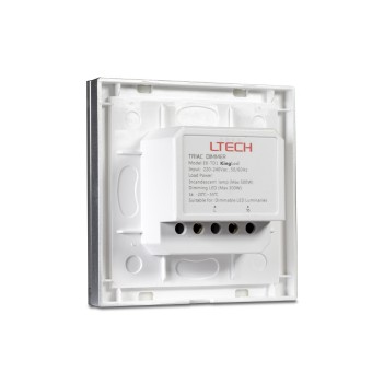 Dimmer TRIAC Controller da Muro con Rotella – LTech E6-TD1