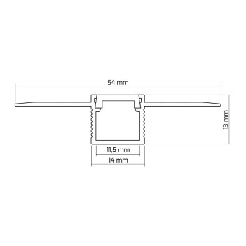 Profilo in Alluminio da Cartongesso Modello K-180 en