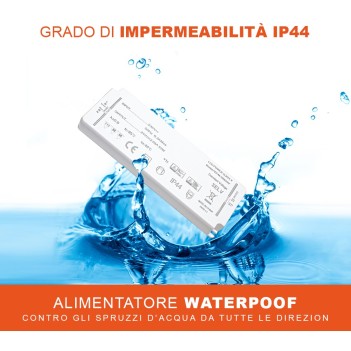 Alimentatore Slim IP44 50W 24V per Strisce Led - Serie