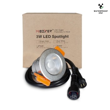 MiBoxer MiLight Mini Spot SL3 3W RGB 12V IP66 Foro 33mm su