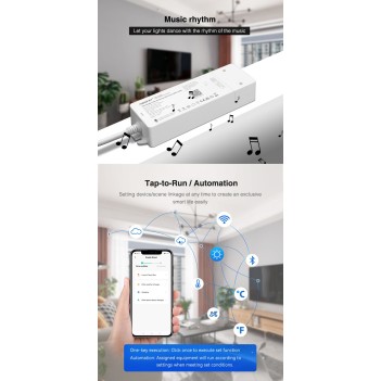 MiBoxer MiLight WL1-P Smart Wifi power supply 75W 24V Dimmer Compatible with