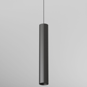 SUPREMA LED pendant lamp with 7W FLUTE Pendant Light for 48V track Black color