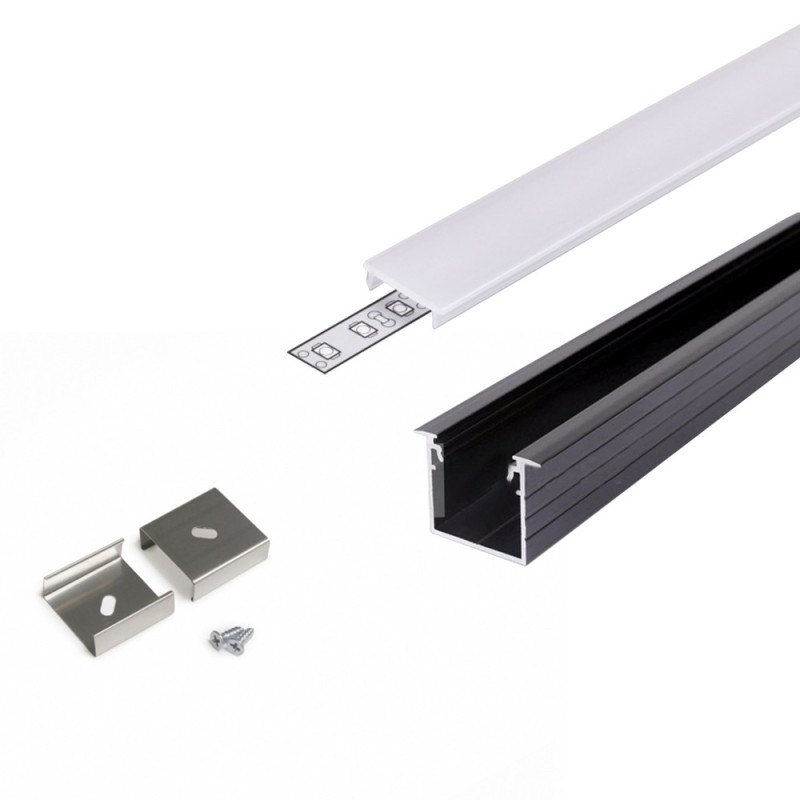 Profilo in Alluminio da Incasso LINEA-IN20 per Striscia Led