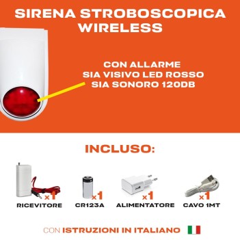 KIWI Stroboscopic Siren for Wireless Intrusion Alarm 120db en