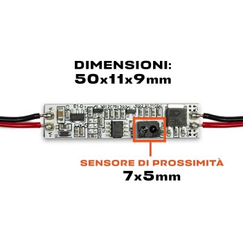 Interruttore con Sensore di Prossimità 12-24DC 4A per accensione passaggio