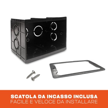 Segnapasso LED da incasso da Muro 3W 130lm 220V IP44 Colore