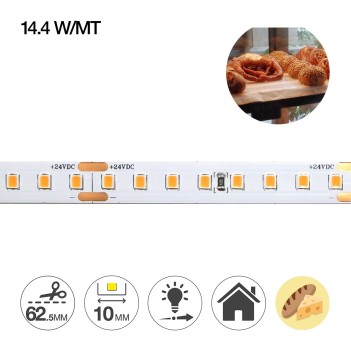 Led Strip for Food Counter of Bread and Cheese 72W 24V 2400K b en