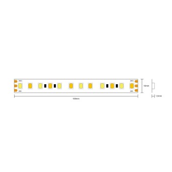 Striscia Led CCT CRI90 80W 24V 6500lm Dual White 2700K - 6500K IP20