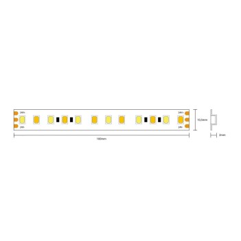 Led Strip CCT CRI90 24V 80W 6500lm Dual White 2700K - 6500K IP65 600 SMD coil