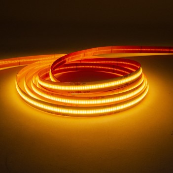 COB Led Strip 75W Amber Light 24V IP20 PCB 10mm Continuous Led Chip en