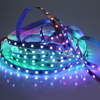 Strip Led 5m Digital RGB WS2811 60W 12V IP20 PCB 10mm 300 SMD5050