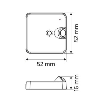 Sensore di Movimento RF - DELI PIR Bianco su KingLed