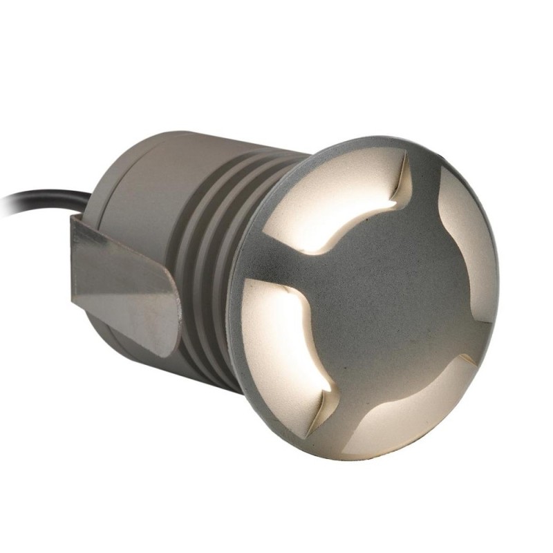 Recessed aluminum steplight 0.5W 75lm 12V waterproof IP65 en