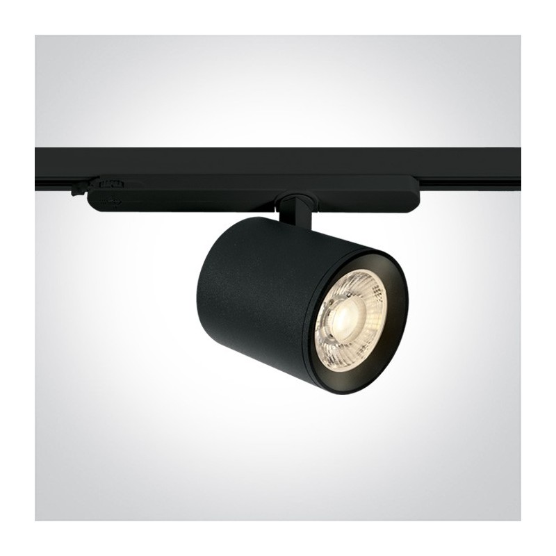 Faretto Led per Binario Trifase SERIE PRO 30W 2700lm CRI90 38D Colore Nero