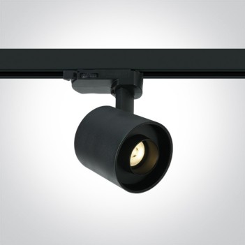 Faretto Led per Binario Trifase SERIE DARK LIGHT 6W 480lm 3000K CRI90 40D Colore Nero