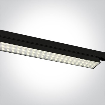 Barra Led per Binario Trifase SERIE HIGH POWER 30W 2700lm CRI90 Colore Nero