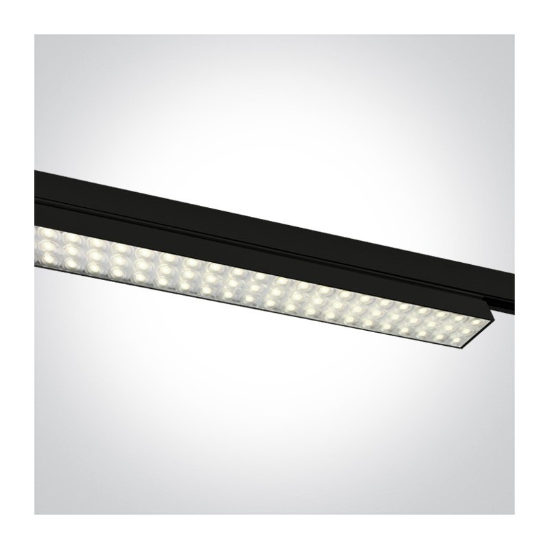 Barra Led per Binario Trifase SERIE HIGH POWER 30W 2700lm CRI90 Colore Nero