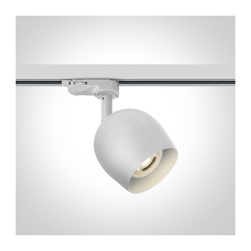 Led Spotlight for Three-phase Track RETRO SERIES with GU10 lamp holder in White