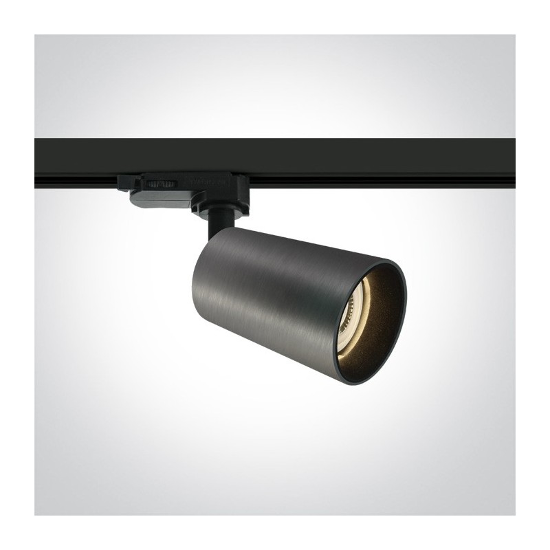 CONE SERIES 3-Phase Track Led Spotlight with GU10 Lampholder Colour Grey