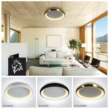 Plafoniera da Soffitto 30W 2550lm 3000K D400 IP20 Colore Bianco Serie DECOR