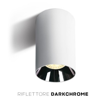 Faretto da Soffitto con Attacco GU10 Serie CHILL OUT CYLINDER 135mm D75mm Spotlight Colore Bianco