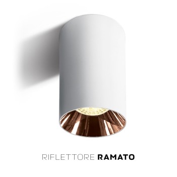 Faretto da Soffitto con Attacco GU10 Serie CHILL OUT CYLINDER 135mm D75mm Spotlight Colore Bianco