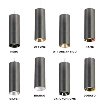 Faretto Spotlight con attacco GU10 Serie Pendant Cylinder