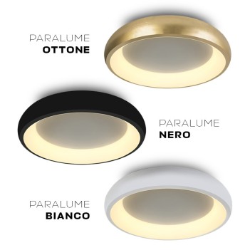 Plafoniera da Soffitto 30W 2550lm 3000K D400 IP20 Colore Bianco Serie DECOR