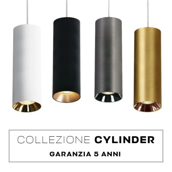 Faretto Spotlight con attacco GU10 Serie Pendant Cylinder