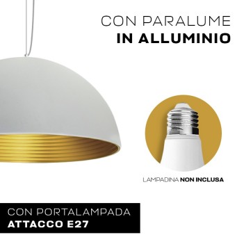 Lampadario Led a Sospensione Design Circolare Bowl Shade da