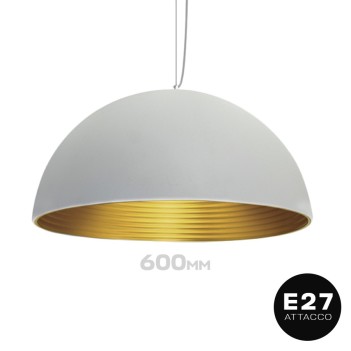 LED Pendant Chandelier Circular Design Bowl Shade 600mm E27 fitting white