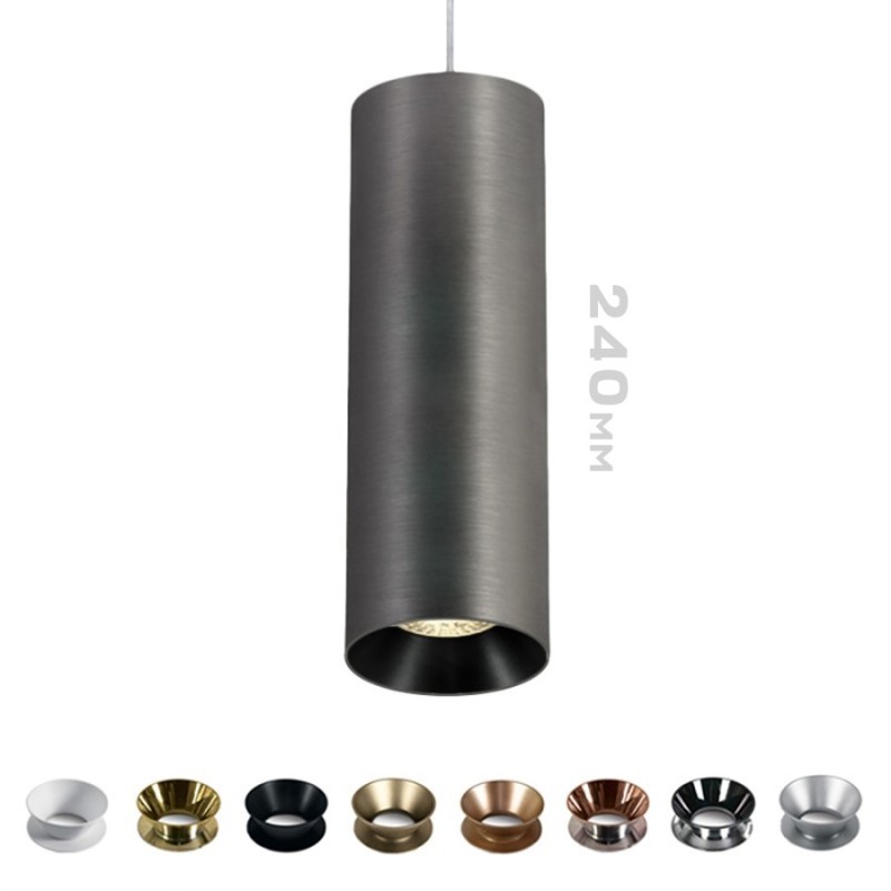 Faretto Spotlight con attacco GU10 Serie Pendant Cylinder