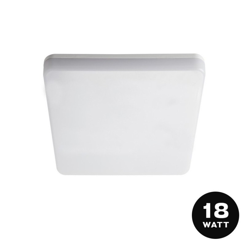 Plafoniera da Soffitto 18W 1700lm 278x278mm IP54 – VARSO