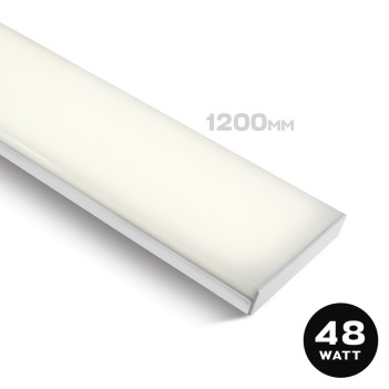 Plafoniera Led Lineare 48W 4800lm 1200mm IP20 Colore Bianca Serie FLOATING LIGHT