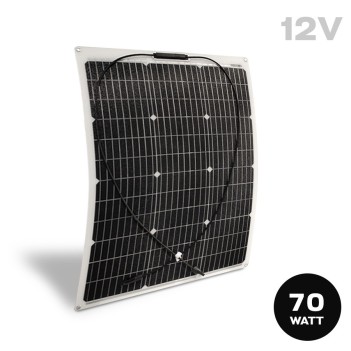 PANNELLO SOLARE FLESSIBILE ETFE 70W 12V MONOCRISTALLINO en