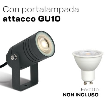 Faretto da Giardino con Picchetto portalampada GU10 220V