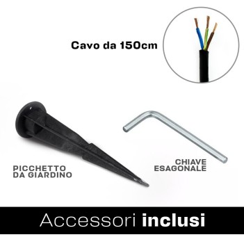 Faretto da Giardino con Picchetto portalampada GU10 220V