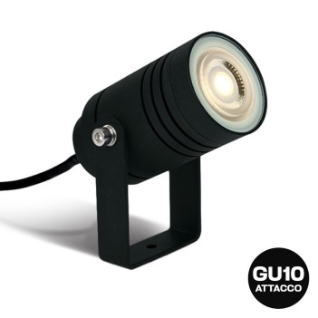 Garden Spotlight with Lamp Holder GU10 220V IP65 Black - Garden Series en