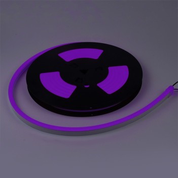 Flexible Led Neon 5mt 35W 12V IP67 - Purple Cut 1cm - 120DX Series en