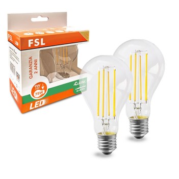 PROMO KIT 2 Lampadine Led E27 9W 1055lm A60 su KingLed