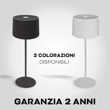 Lampada Led da Tavolo Bianca 3.3W 200lm Dimmerabile e impermeabile IP65 - Serie