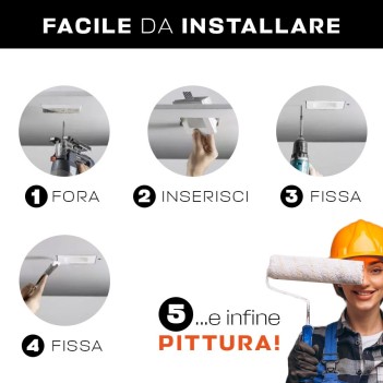 Faretto in gesso rotondo da incasso con portalampada GU10 e vetro satinato