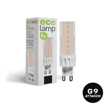 KING LED | Lampadina Led attacco G9 6W 600lm 3000K