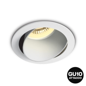 GU10 IP20 hole 70mm SERIES CHILL-OUT Desing Dark Light white adjustable round spotlight holder and white reflector