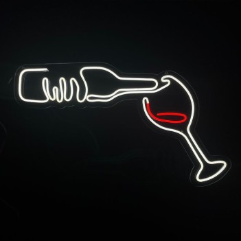 Led Neon Lamp Sign - WINE PLEASE! en