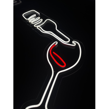 Led Neon Lamp Sign - WINE PLEASE! en