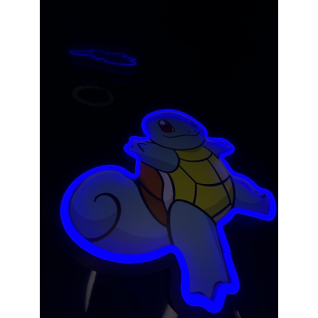 SQUIRTLE - Insegna Lampada Neon Led - Gestione da Smartphone e Vocale