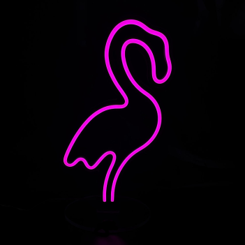 SMALL Single Colour Customisable Led Neon Lamp - Management by Smartphone and Voice