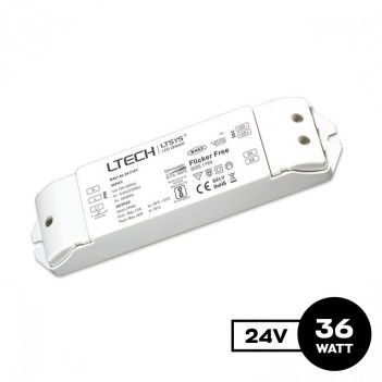 Alimentatore 36W 24V Dimmerabile PUSH, DALI - LTech